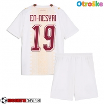Otroške Nogometnih dresov Maroko Youssef En-Nesyri #19 Gostujoči SP 2026 Kratki rokavi (+ hlače)